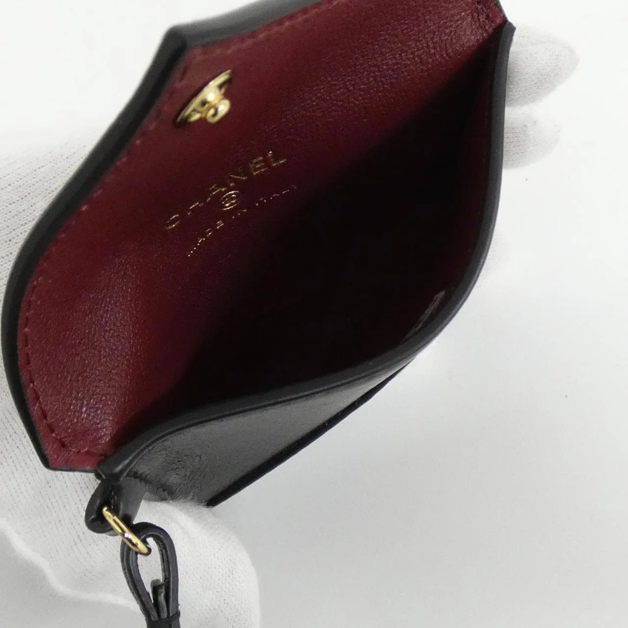 CHANEL AP5041 Card Case Lambskin Black Lambskin Rank A - Thumbnail 5