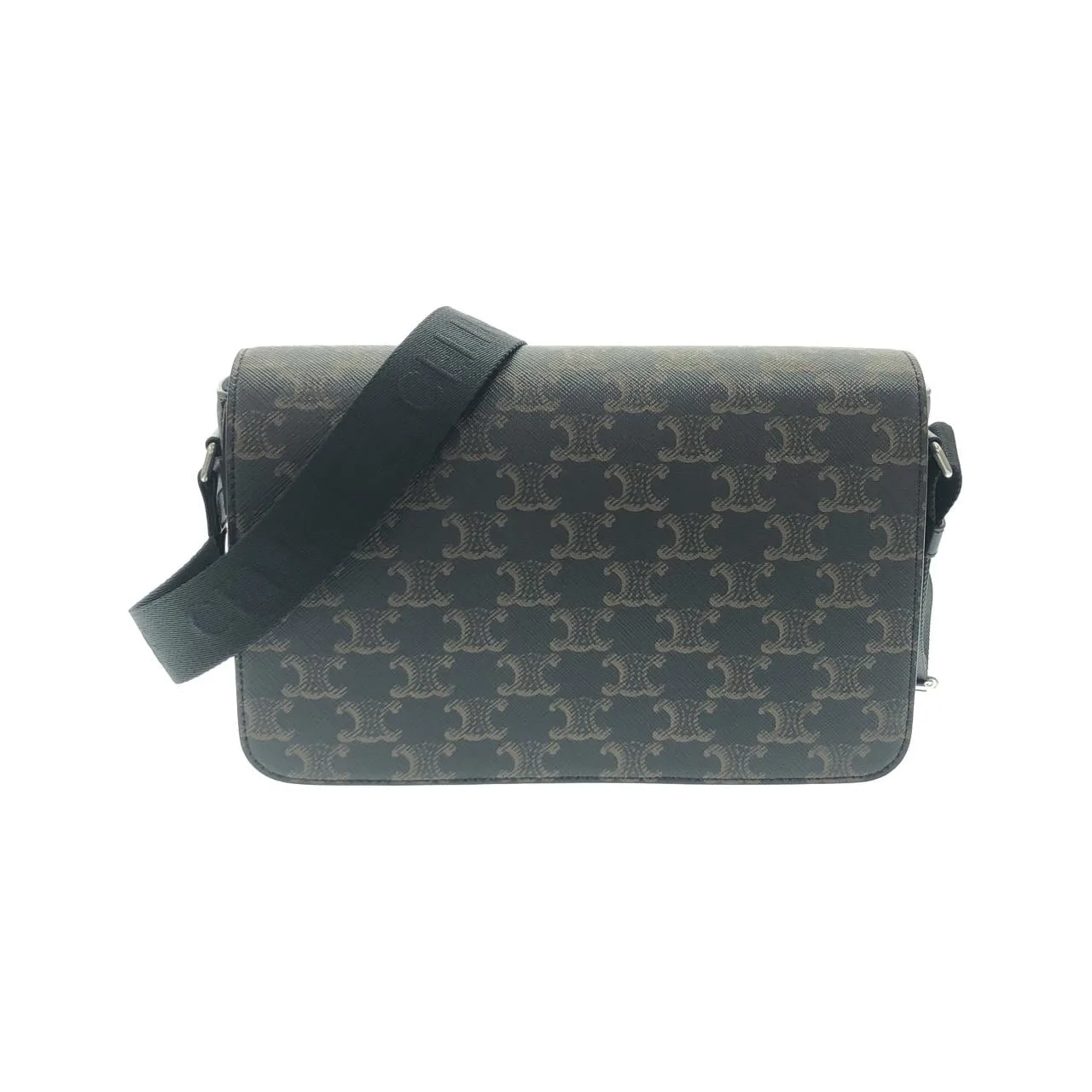 CELINE 111592ETH Shoulder Canvas Black