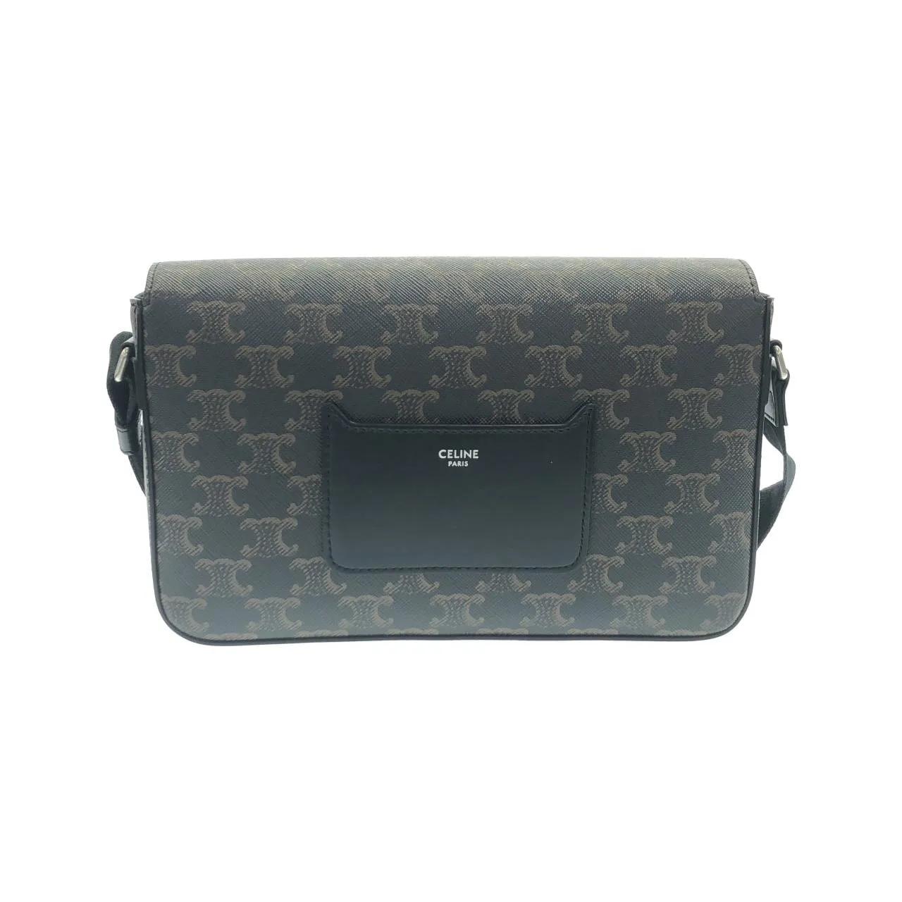 CELINE 111592ETH Shoulder Canvas 黑色 帆布 中古品A - 縮圖 2