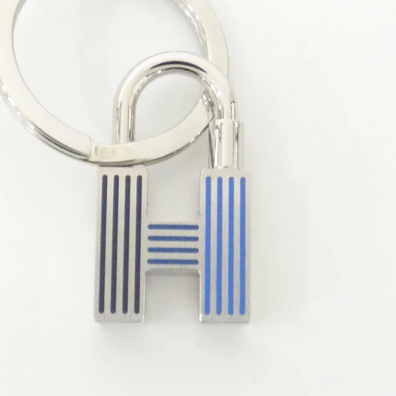 HERMES 077309FP Key Case 藍色 中古品A - 縮圖 2