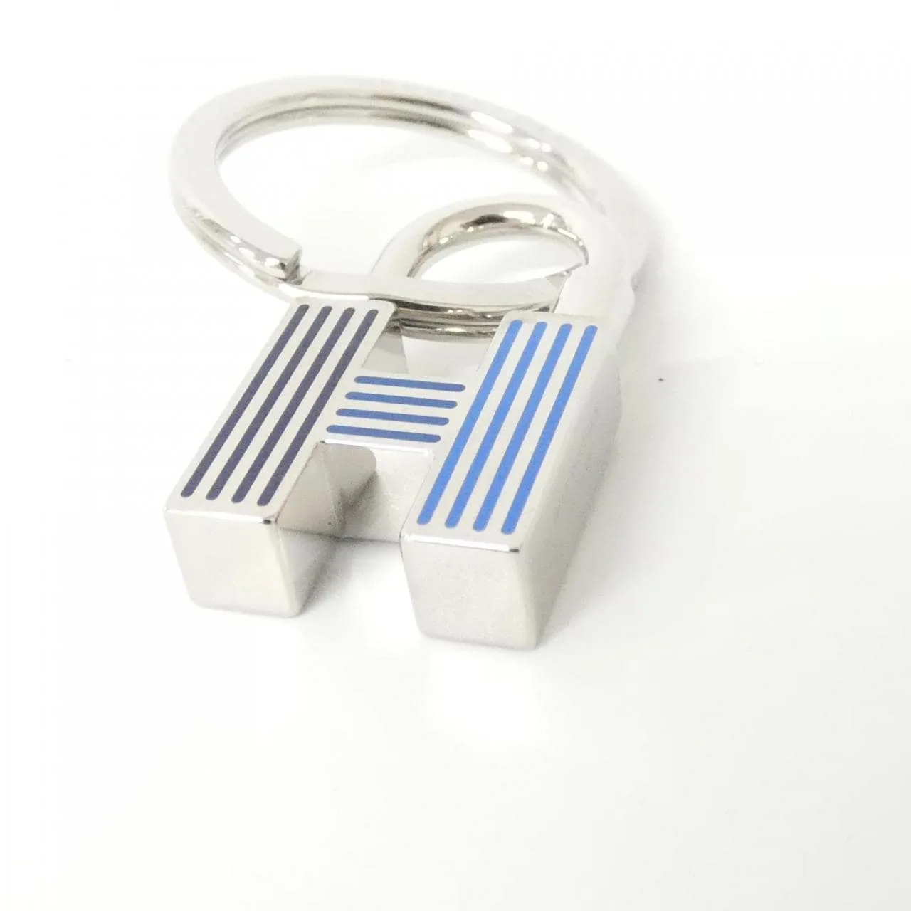 HERMES 077309FP Key Case 藍色 中古品A - 縮圖 4