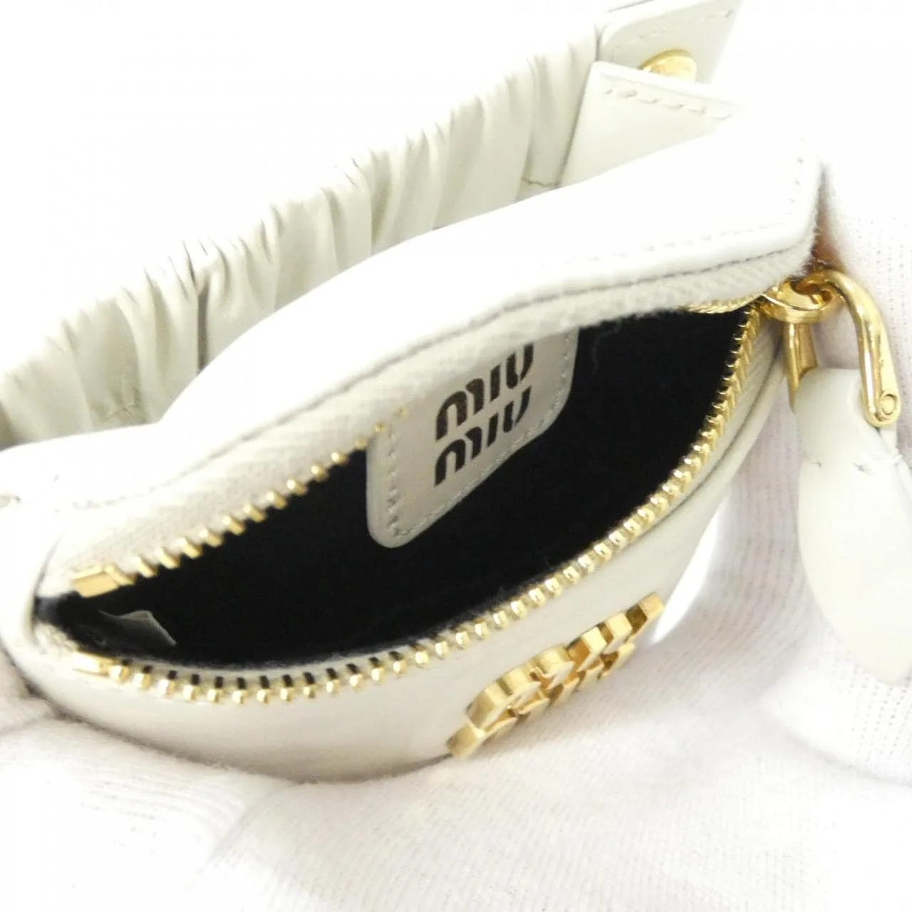 MIU MIU 5IB504 Pouch Black Rank A - Thumbnail 5