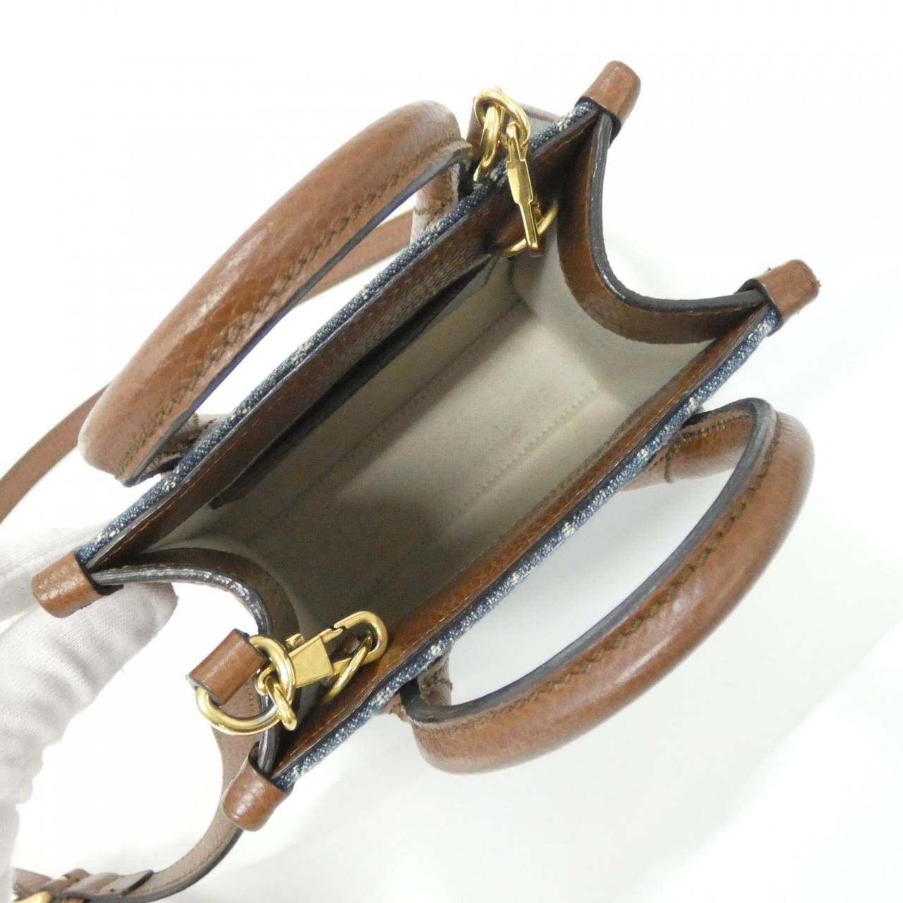 GUCCI 671623 2KQGT Bag Denim Brown Denim - Thumbnail 8