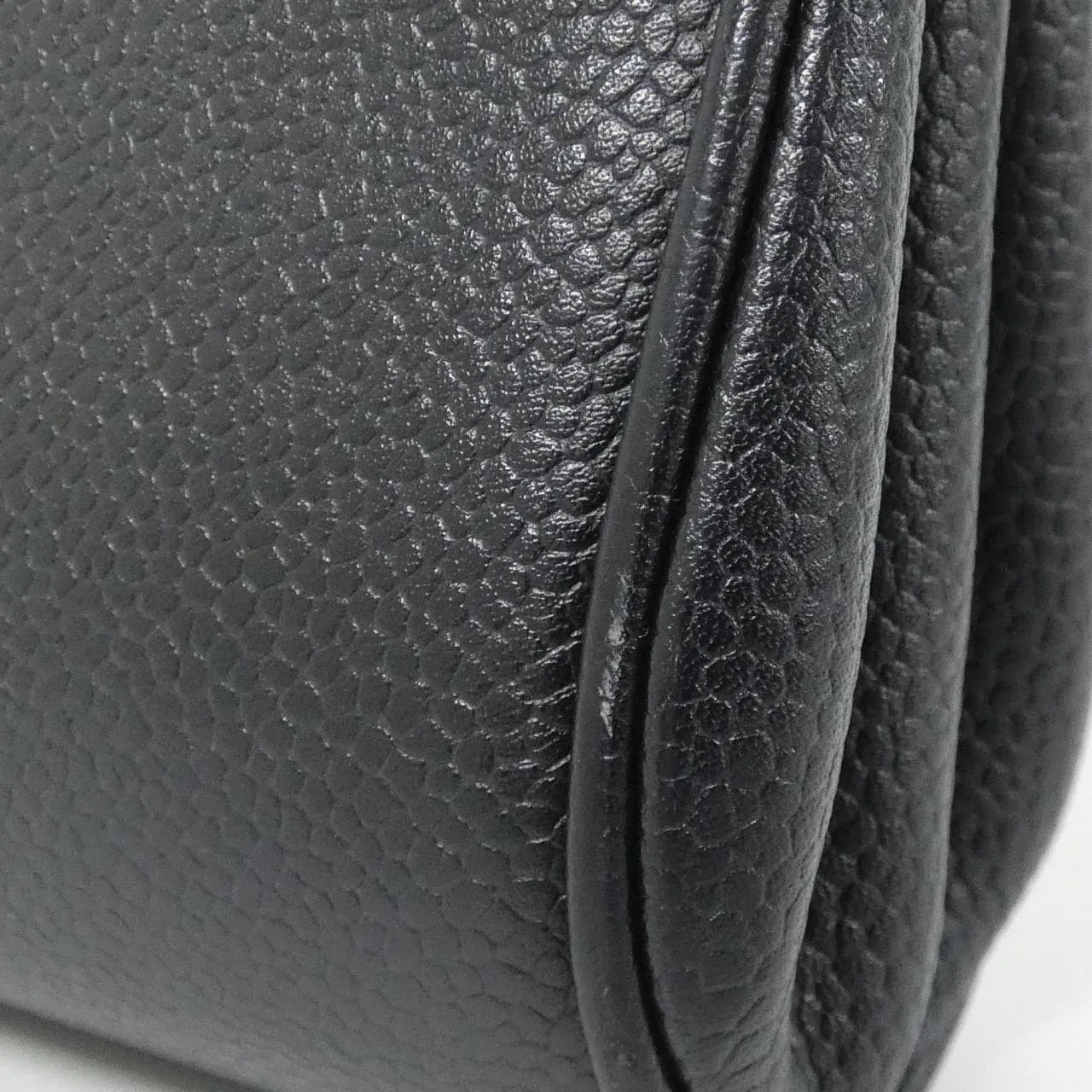 CHANEL Shoulder Caviar Leather Navy Caviar Leather Rank B - Thumbnail 5