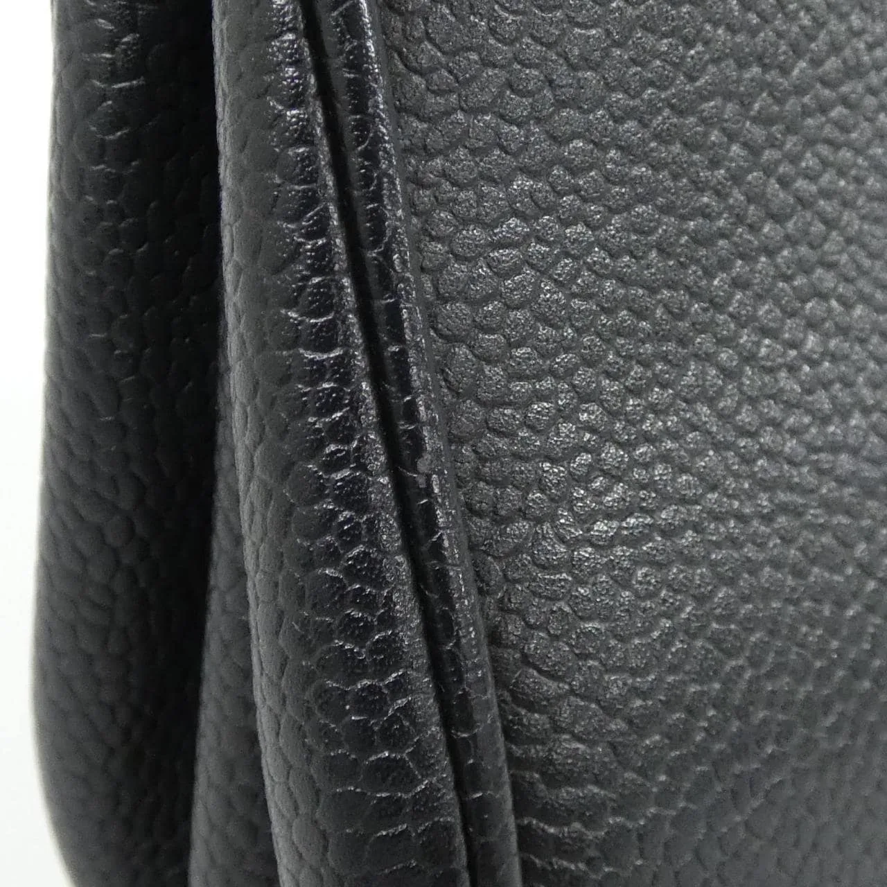 CHANEL Shoulder Caviar Leather Navy Caviar Leather Rank B - Thumbnail 6