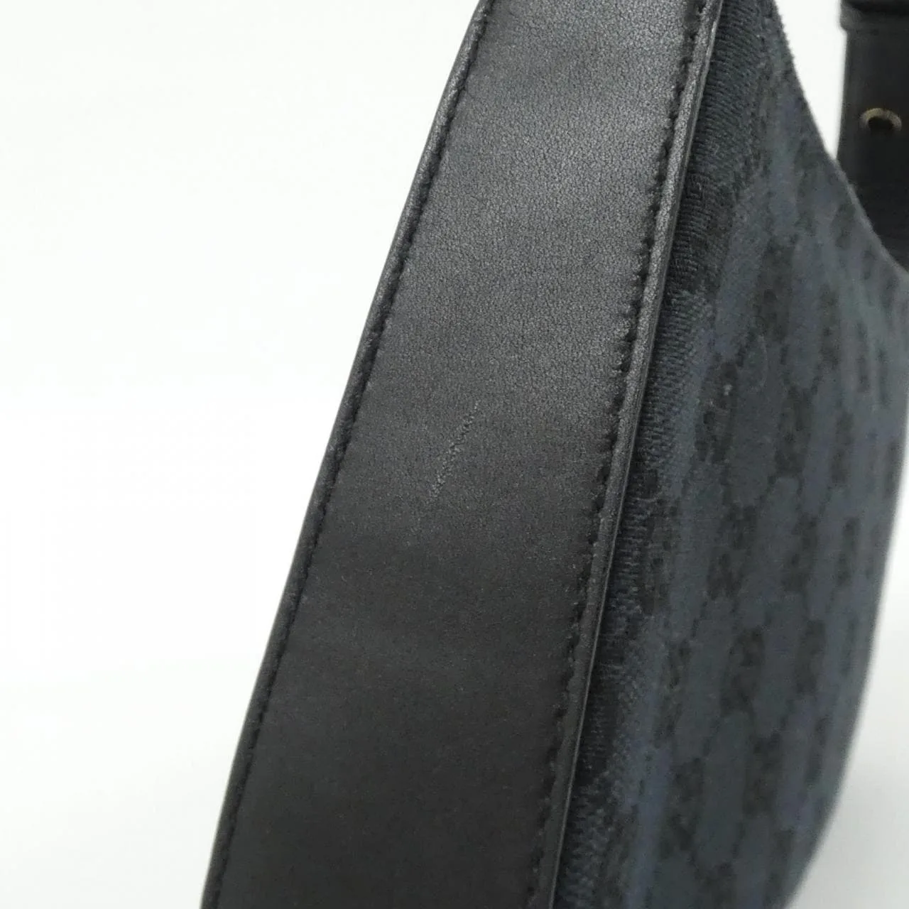 GUCCI 001 4285 Shoulder Canvas 黑色 帆布 中古品A - 縮圖 5