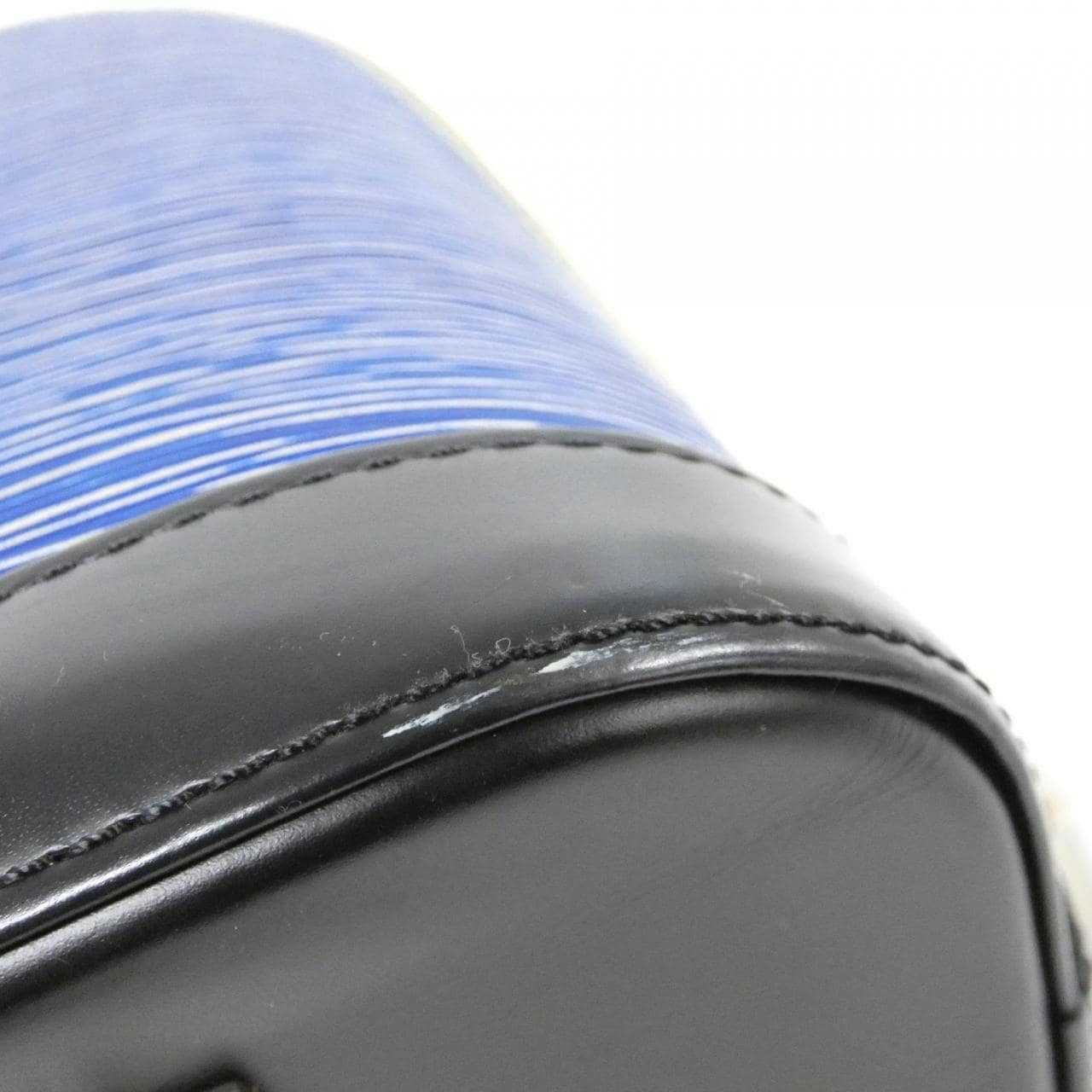 LOUIS VUITTON Alma M51052 Bag Denim 藍色 牛仔布 中古品A - 縮圖 3