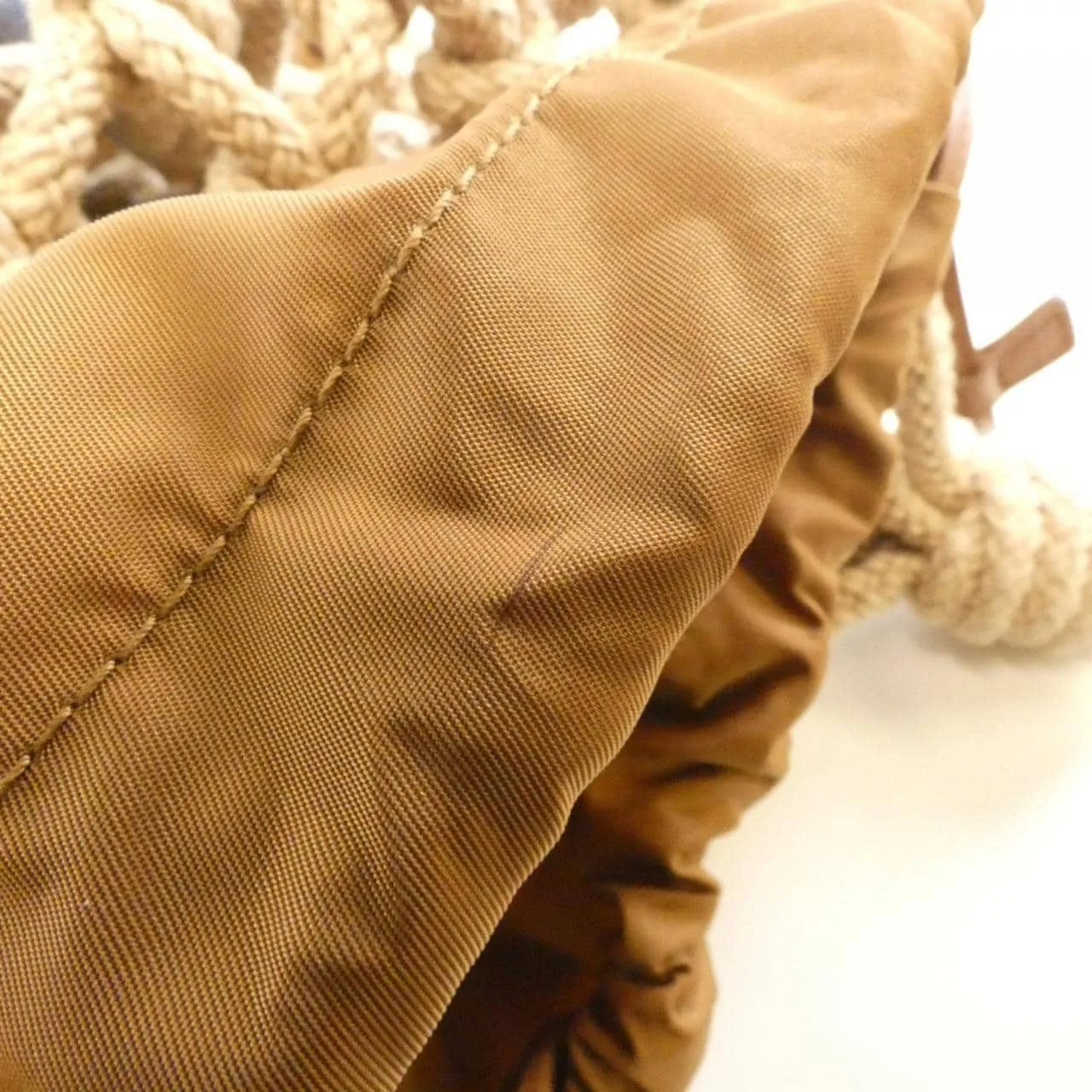 PRADA 2VG132 Handbag Nylon Beige Nylon Rank A - Thumbnail 5