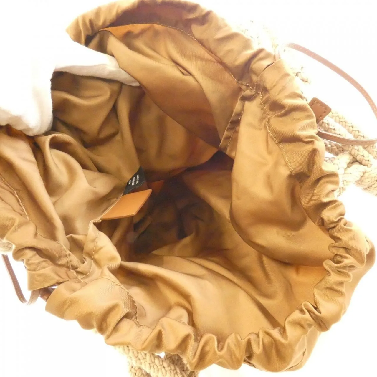 PRADA 2VG132 Handbag Nylon Beige Nylon Rank A - Thumbnail 7