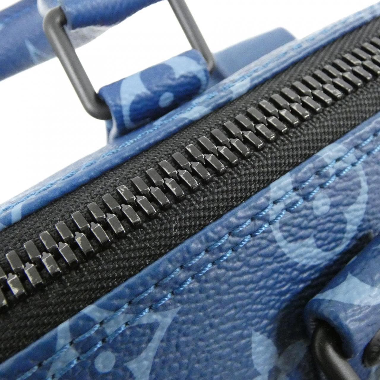 LOUIS VUITTON Keepall M46803 Boston Bag Monogram Blue Monogram Rank A - Thumbnail 4