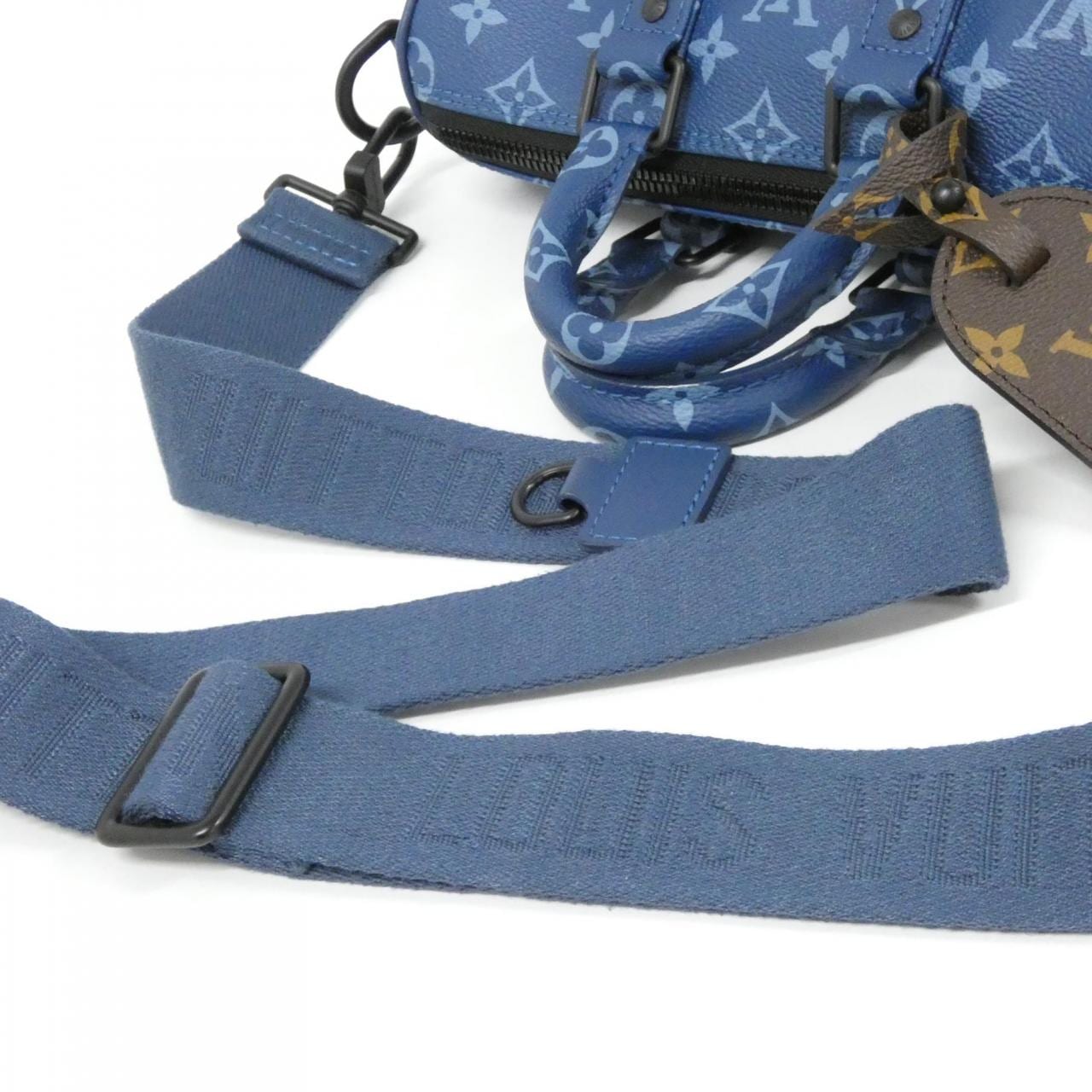 LOUIS VUITTON Keepall M46803 Boston Bag Monogram Blue Monogram Rank A - Thumbnail 7
