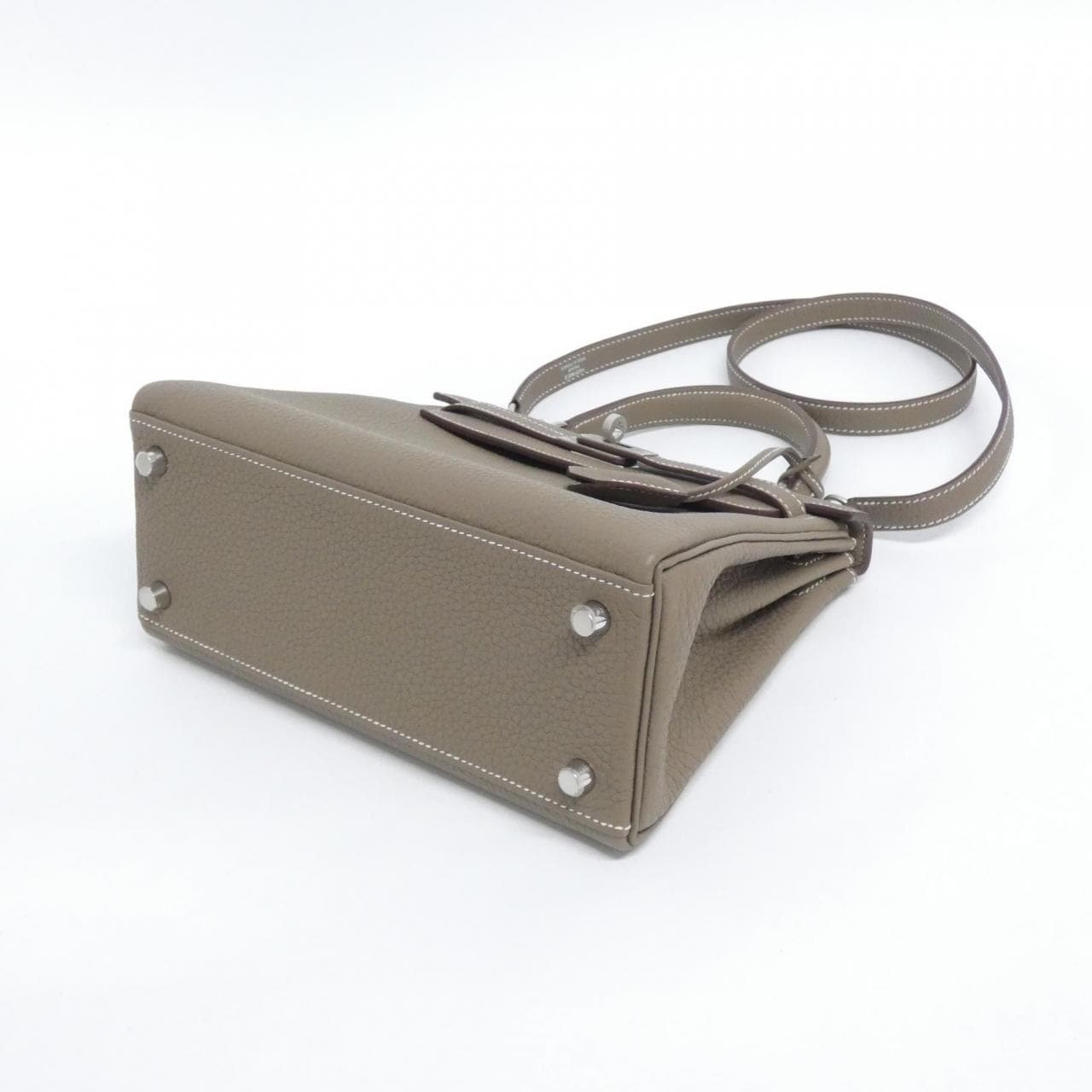 HERMES HERMÈS Kelly Bag Togo Etoupe Togo 牛皮 中古品A - 縮圖 3