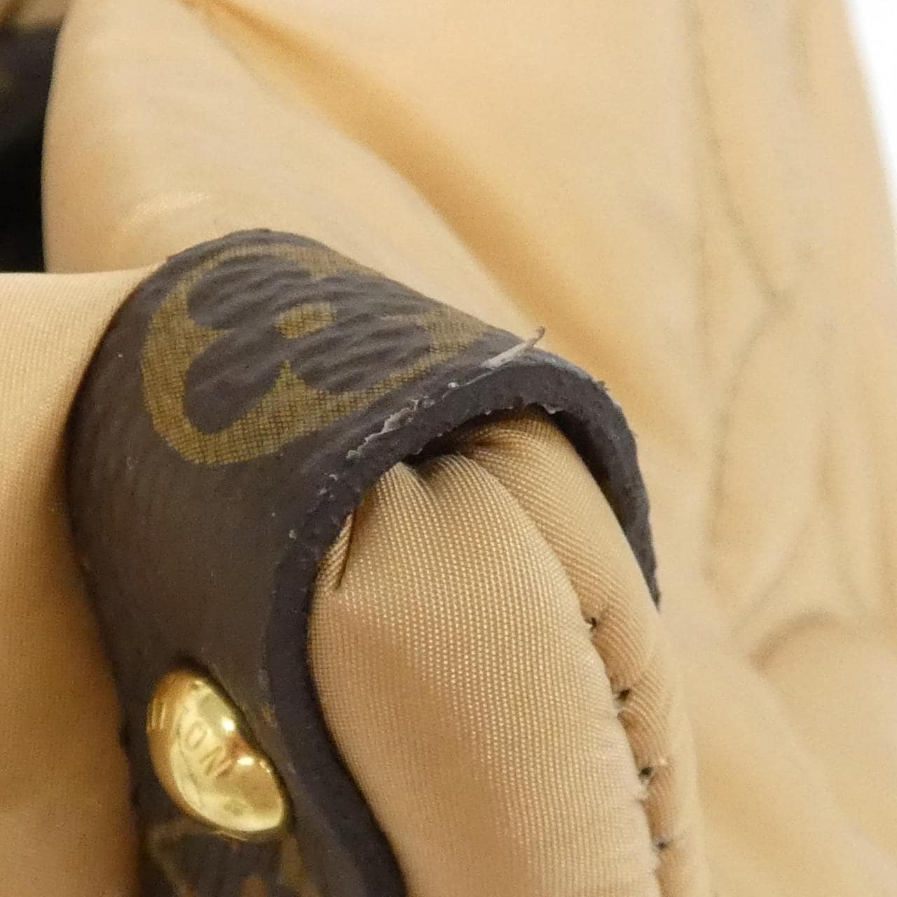 LOUIS VUITTON OnTheGo M59007 Bag Nylon 米色 尼龍 中古品A - 縮圖 3