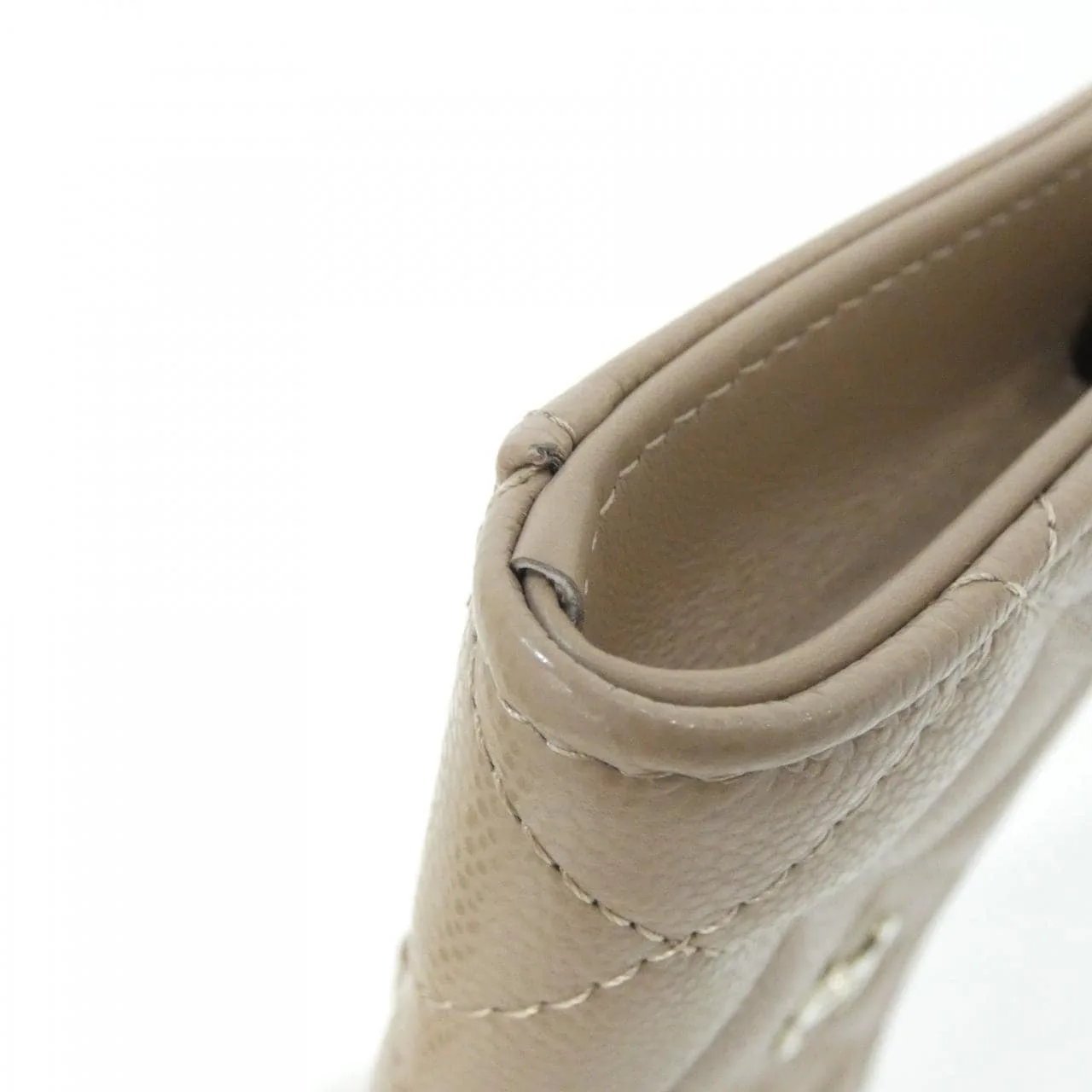 CHANEL Timeless Classic AP3179 Card Case Grained Calfskin Beige Grained Calfskin Rank A - Thumbnail 4