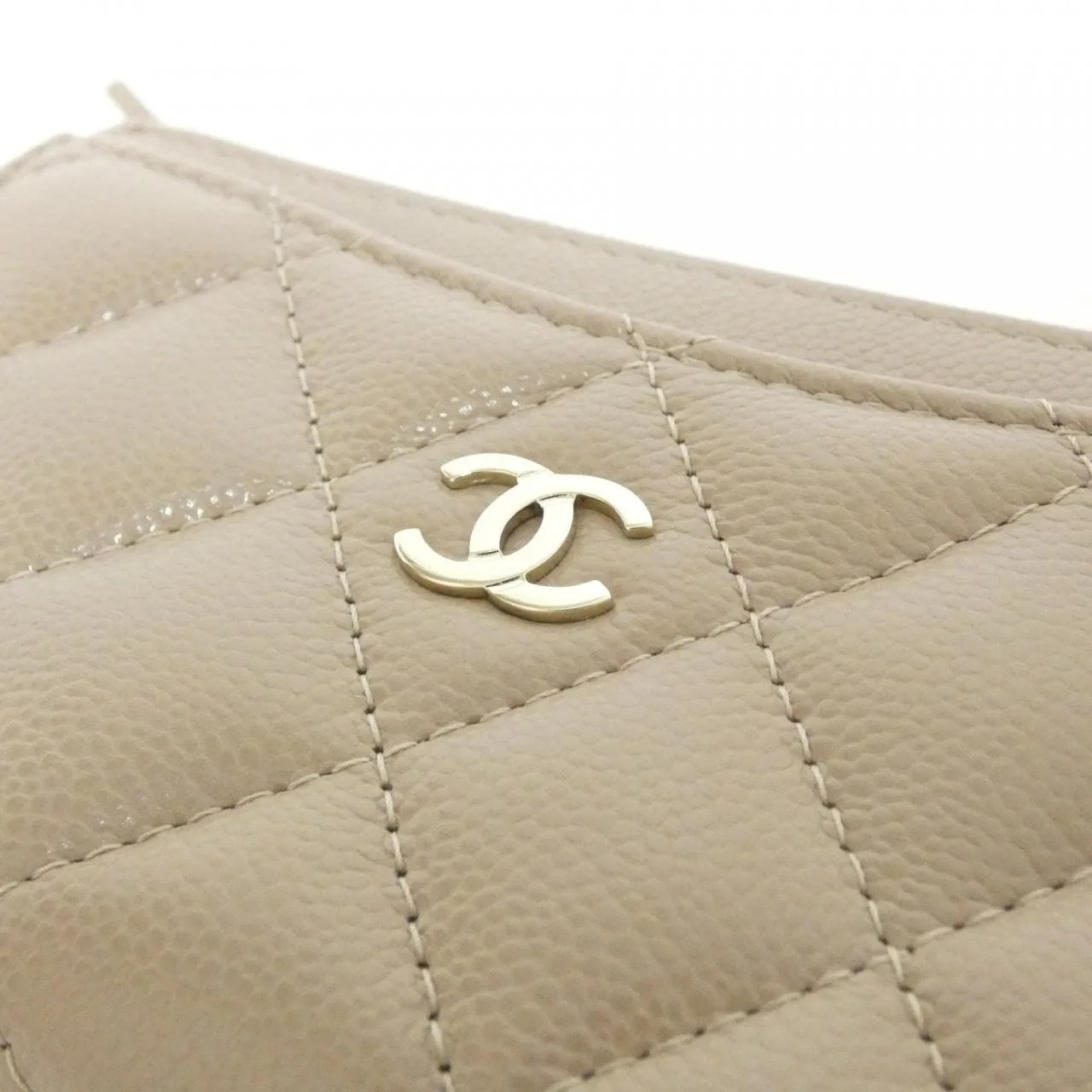 CHANEL Timeless Classic AP3179 Card Case Grained Calfskin Beige Grained Calfskin Rank A - Thumbnail 5