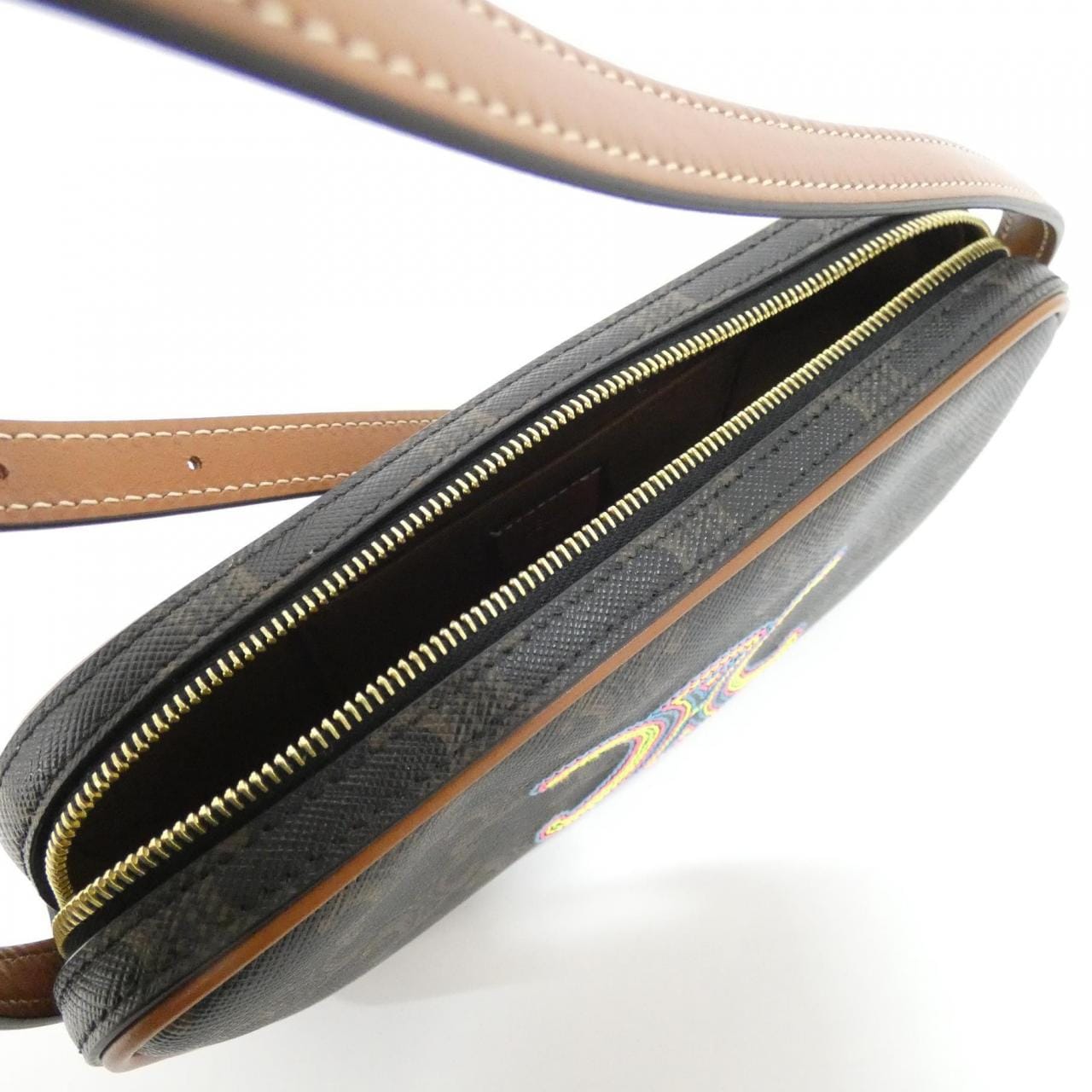 CELINE 10J582EGJ Shoulder Canvas Black Canvas - Thumbnail 6