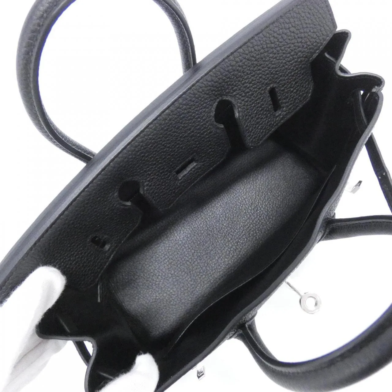 HERMES Birkin 041344CK Handbag Togo 黑色 Togo 牛皮 未使用品 - 縮圖 6