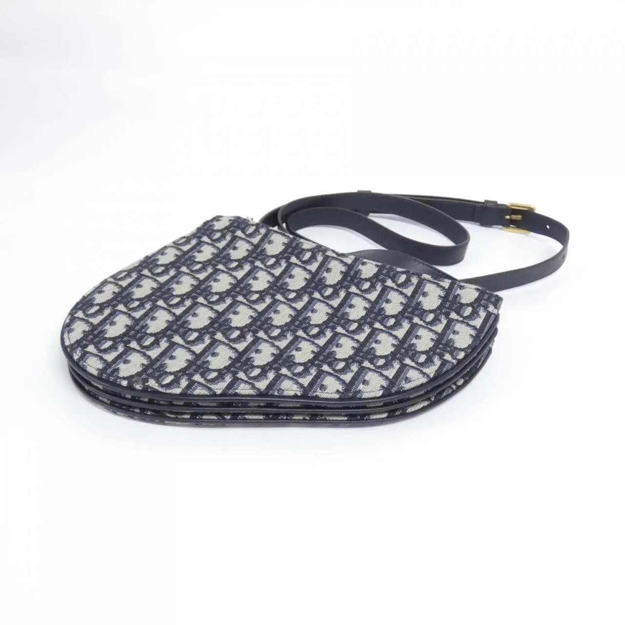 DIOR Saddle Handbag Canvas Black Canvas Rank A - Thumbnail 2