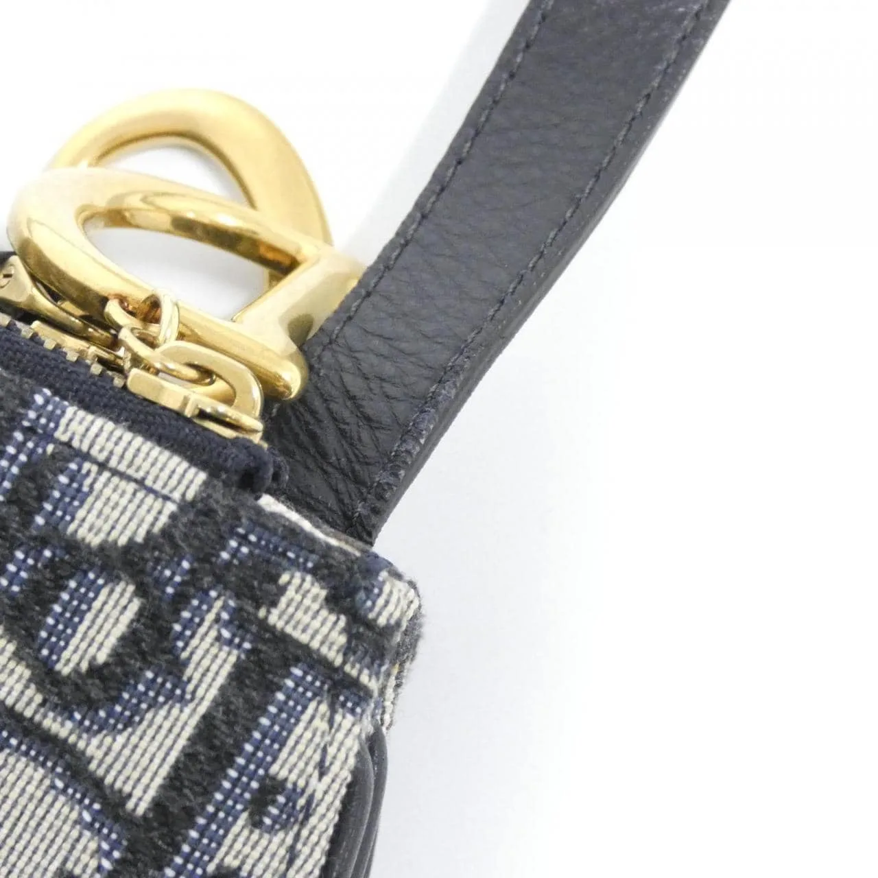 DIOR Saddle Handbag Canvas Black Canvas Rank A - Thumbnail 5