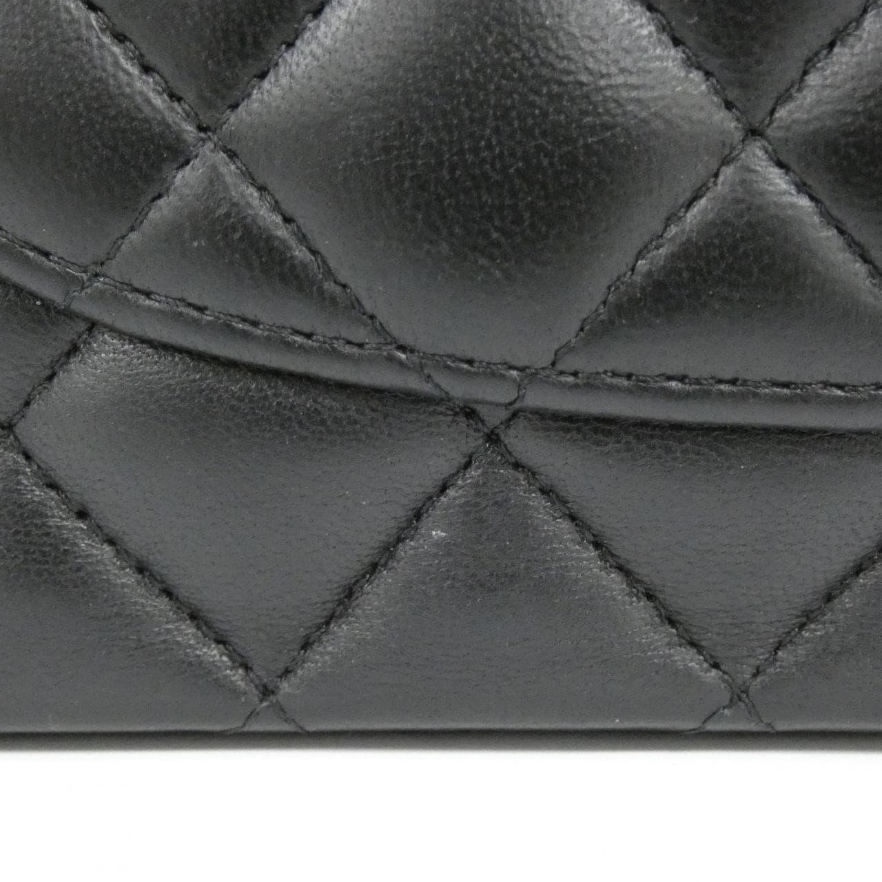 CHANEL Matelasse 1112 Shoulder Bag Lambskin 黑色 羊皮 中古品A - 縮圖 6