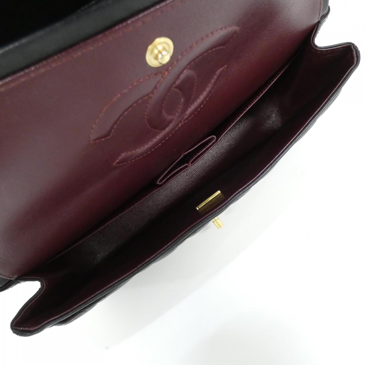 CHANEL Matelasse 1112 Shoulder Bag Lambskin 黑色 羊皮 中古品A - 縮圖 9