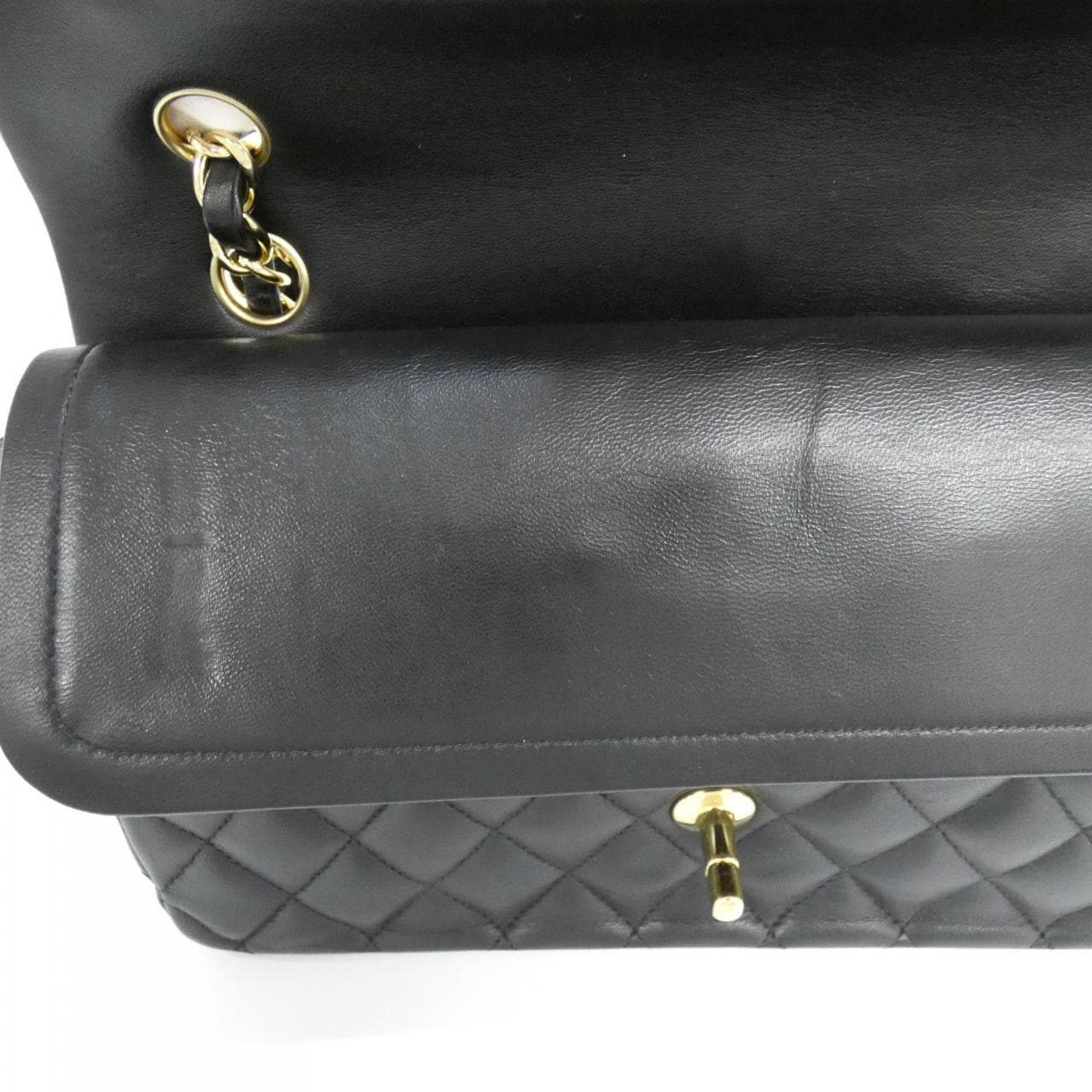 CHANEL Matelasse 1112 Shoulder Bag Lambskin 黑色 羊皮 中古品A - 縮圖 10