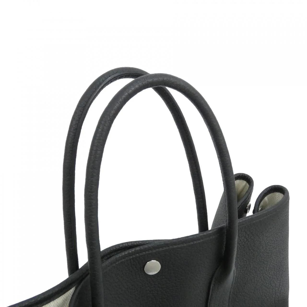 HERMES Garden Party 051559CK Tote 黑色 中古品A - 縮圖 5