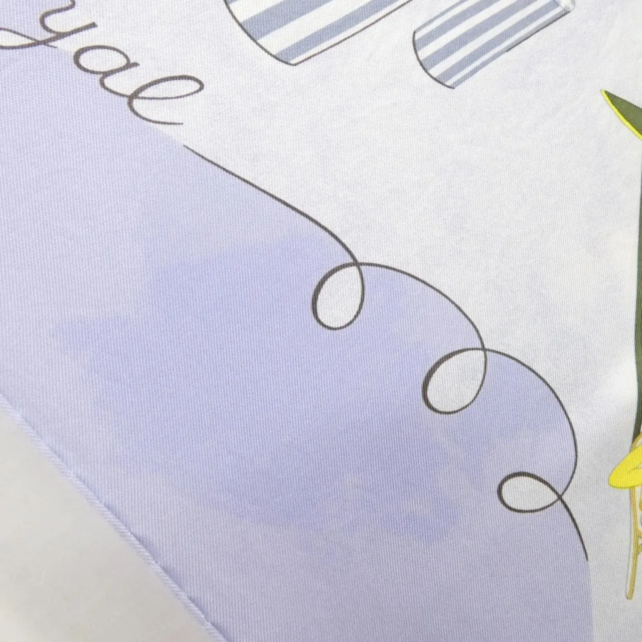 HERMES Scarf 藍色 中古品A - 縮圖 5