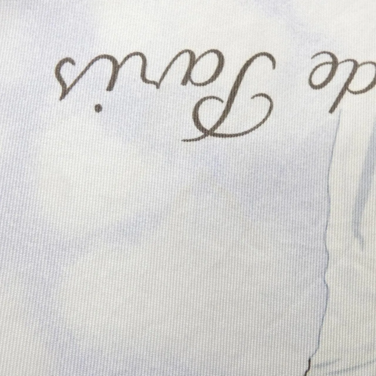 HERMES Scarf 藍色 中古品A - 縮圖 6