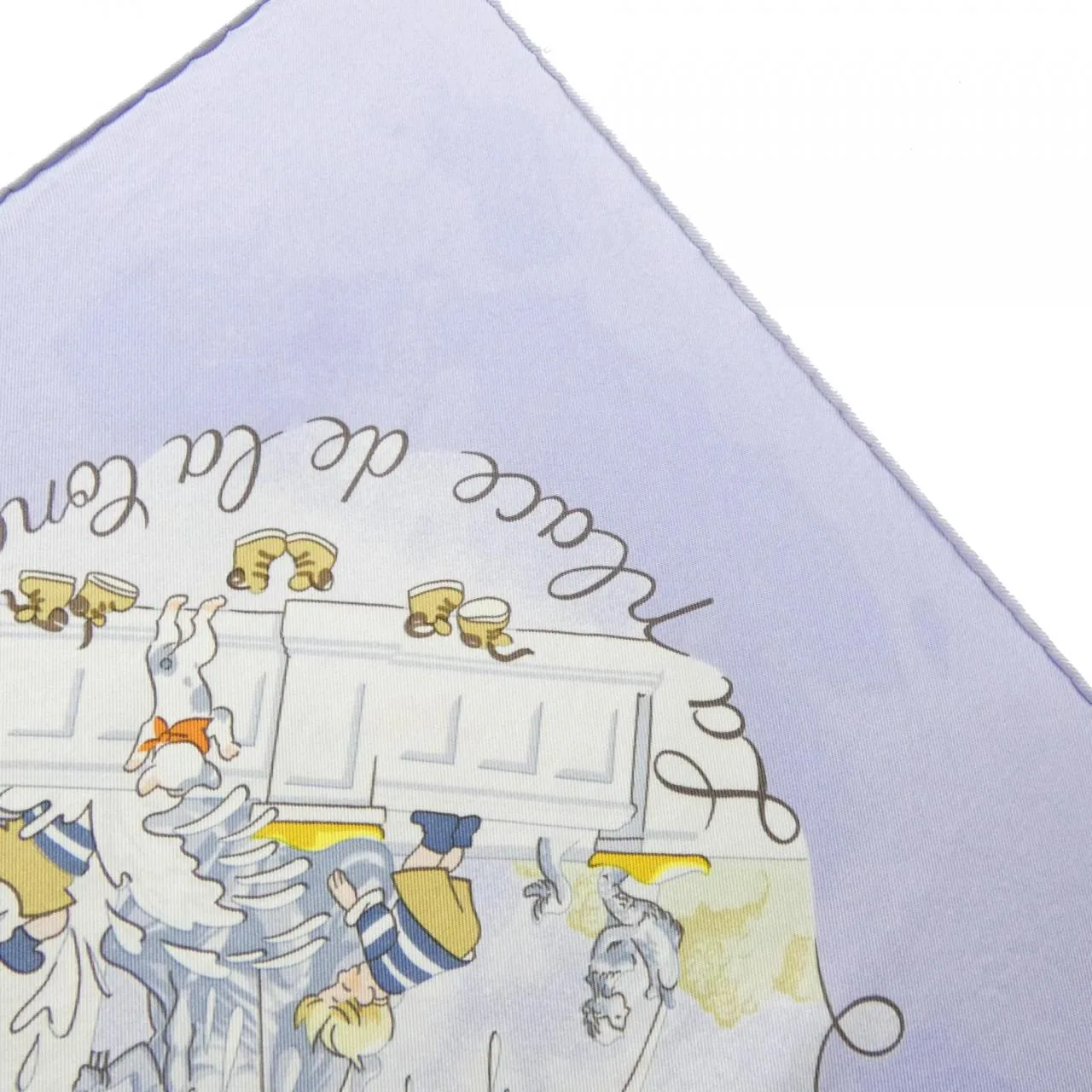 HERMES Scarf 藍色 中古品A - 縮圖 8