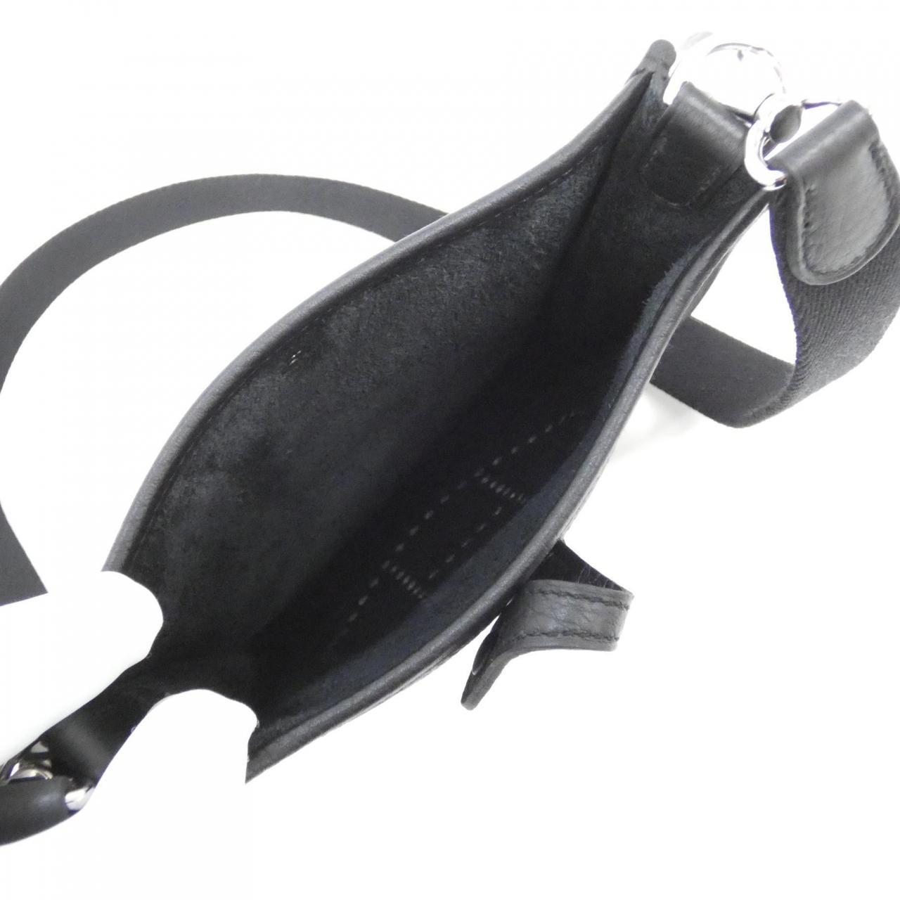 HERMES HERMÈS Evelyne 069426CK Shoulder Bag Clemence Black Clemence Leather Unused - Thumbnail 5