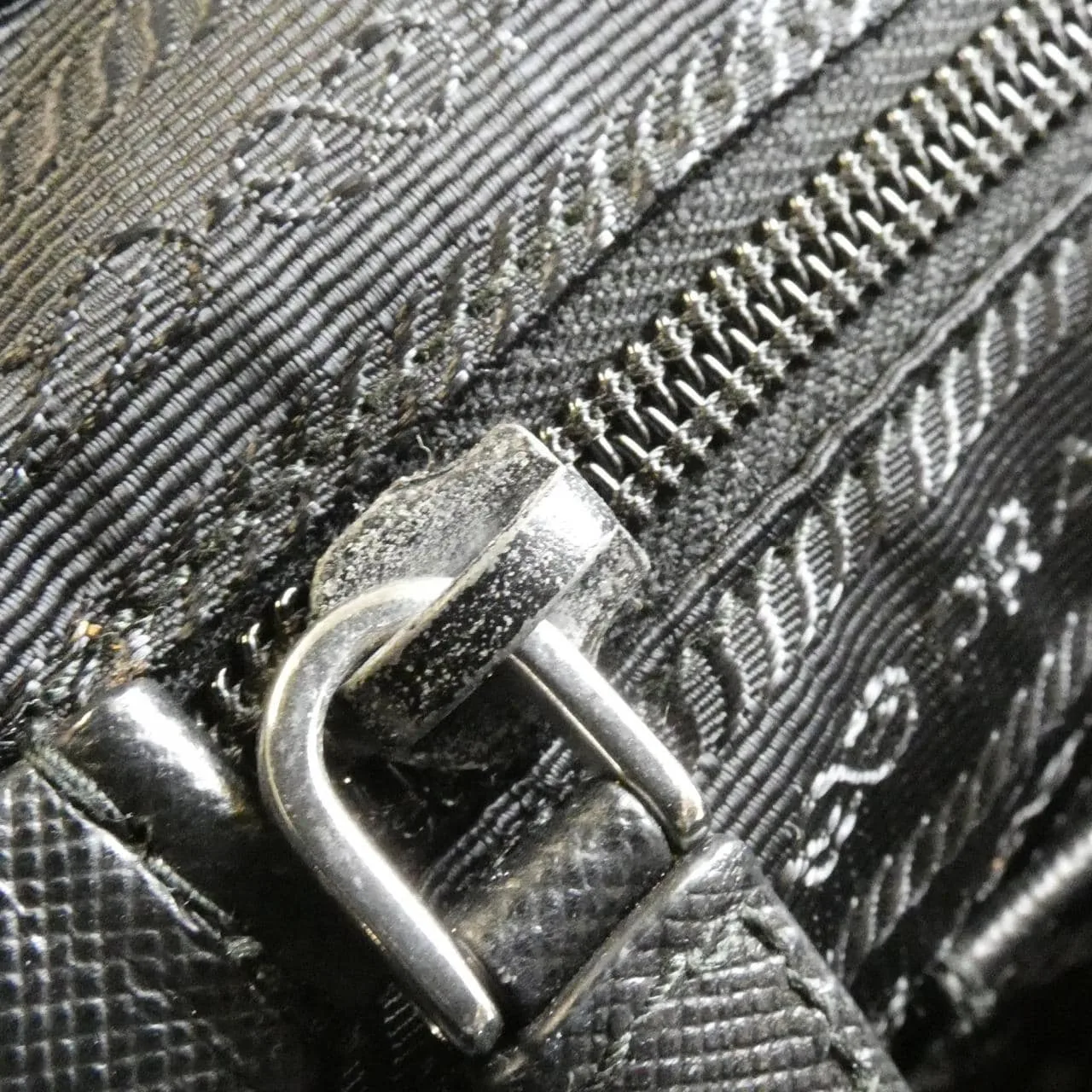 PRADA 1BZ811 Backpack Black Rank B - Thumbnail 6