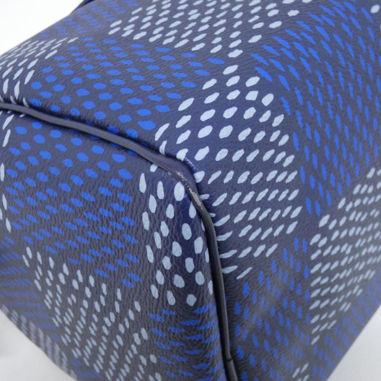 LOUIS VUITTON Speedy N40691 Boston Bag Damier 藍色 Damier 中古品A - 縮圖 3