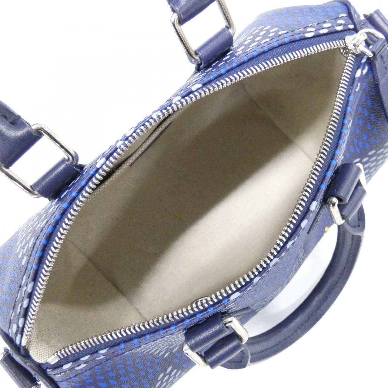 LOUIS VUITTON Speedy N40691 Boston Bag Damier 藍色 Damier 中古品A - 縮圖 7