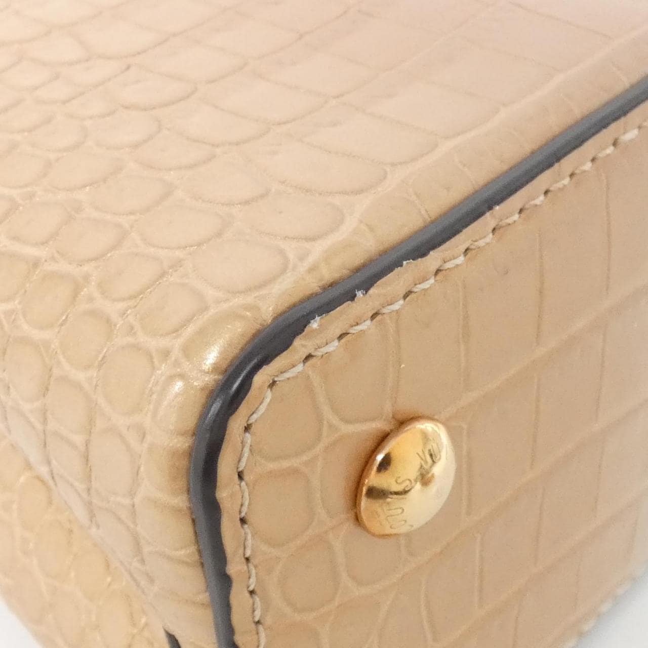 LOUIS VUITTON Capucines Bag Leather Pink Leather - Thumbnail 3