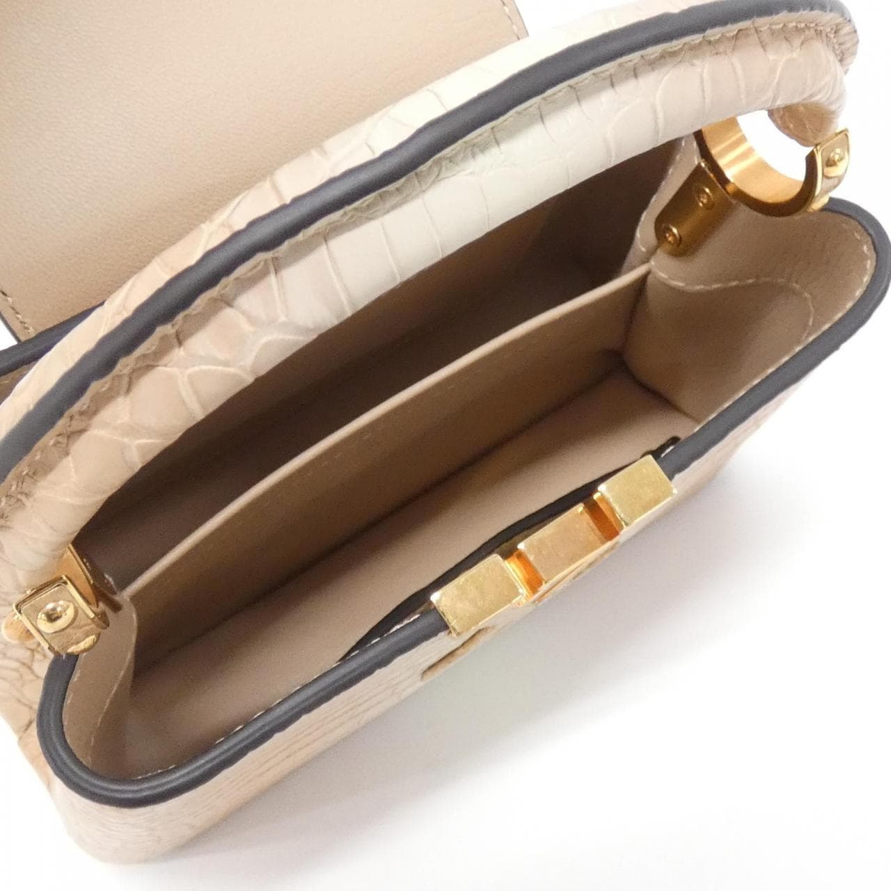 LOUIS VUITTON Capucines Bag Leather Pink Leather - Thumbnail 8