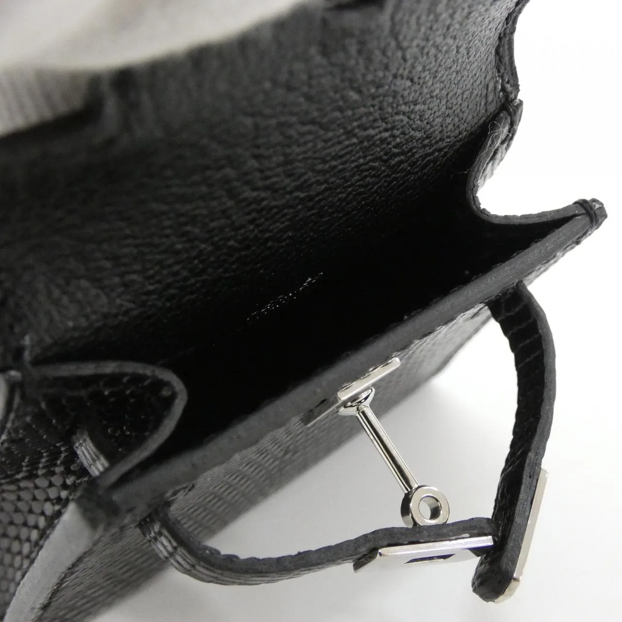 HERMES Kelly 078985CK Wallet Black Rank A - Thumbnail 4