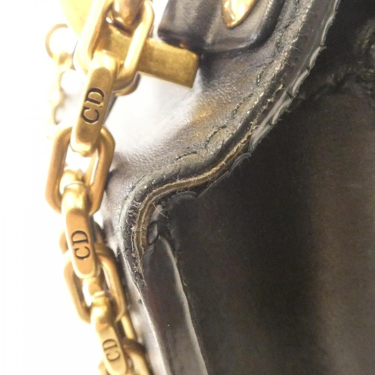 DIOR M9000CVQV Shoulder Leather 黑色 皮革 中古品B - 縮圖 6