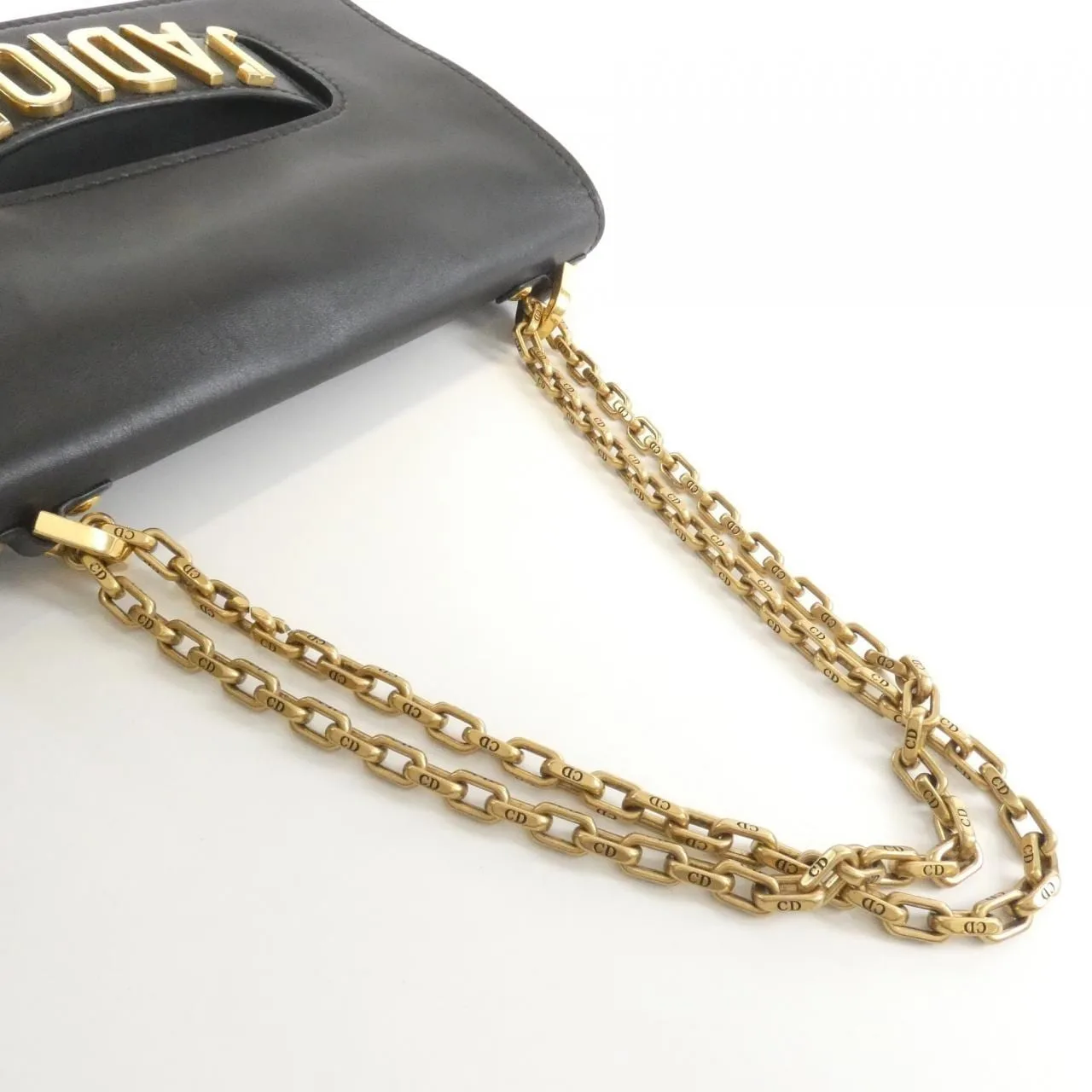 DIOR M9000CVQV Shoulder Leather 黑色 皮革 中古品B - 縮圖 7