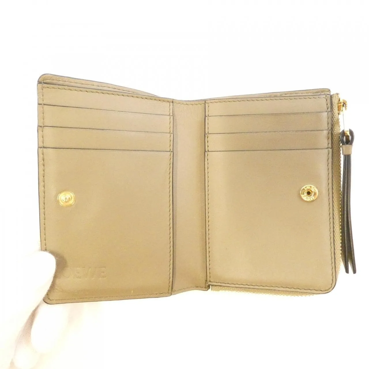 LOEWE Puzzle C510P30X01 Wallet Black Rank B - Thumbnail 4