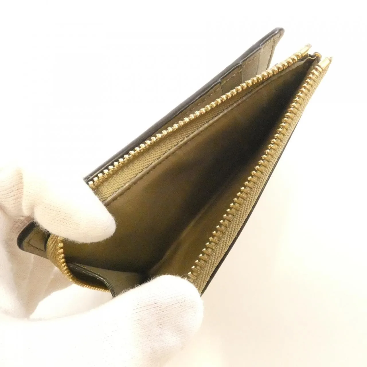 LOEWE Puzzle C510P30X01 Wallet Black Rank B - Thumbnail 6