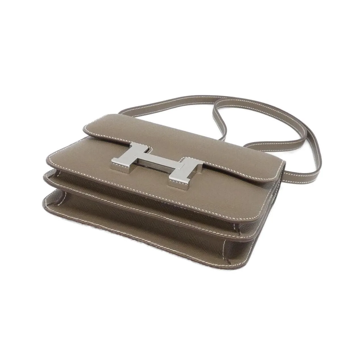 HERMES 083905CK Shoulder Epsom Etoupe Epsom Leather - Thumbnail 3