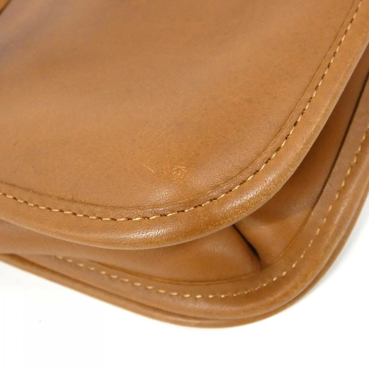 COACH 253 Handbag Leather Brown Leather Rank A - Thumbnail 3