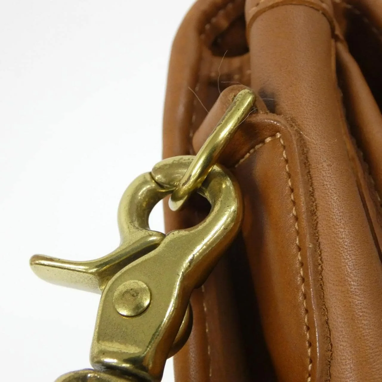 COACH 253 Handbag Leather Brown Leather Rank A - Thumbnail 6