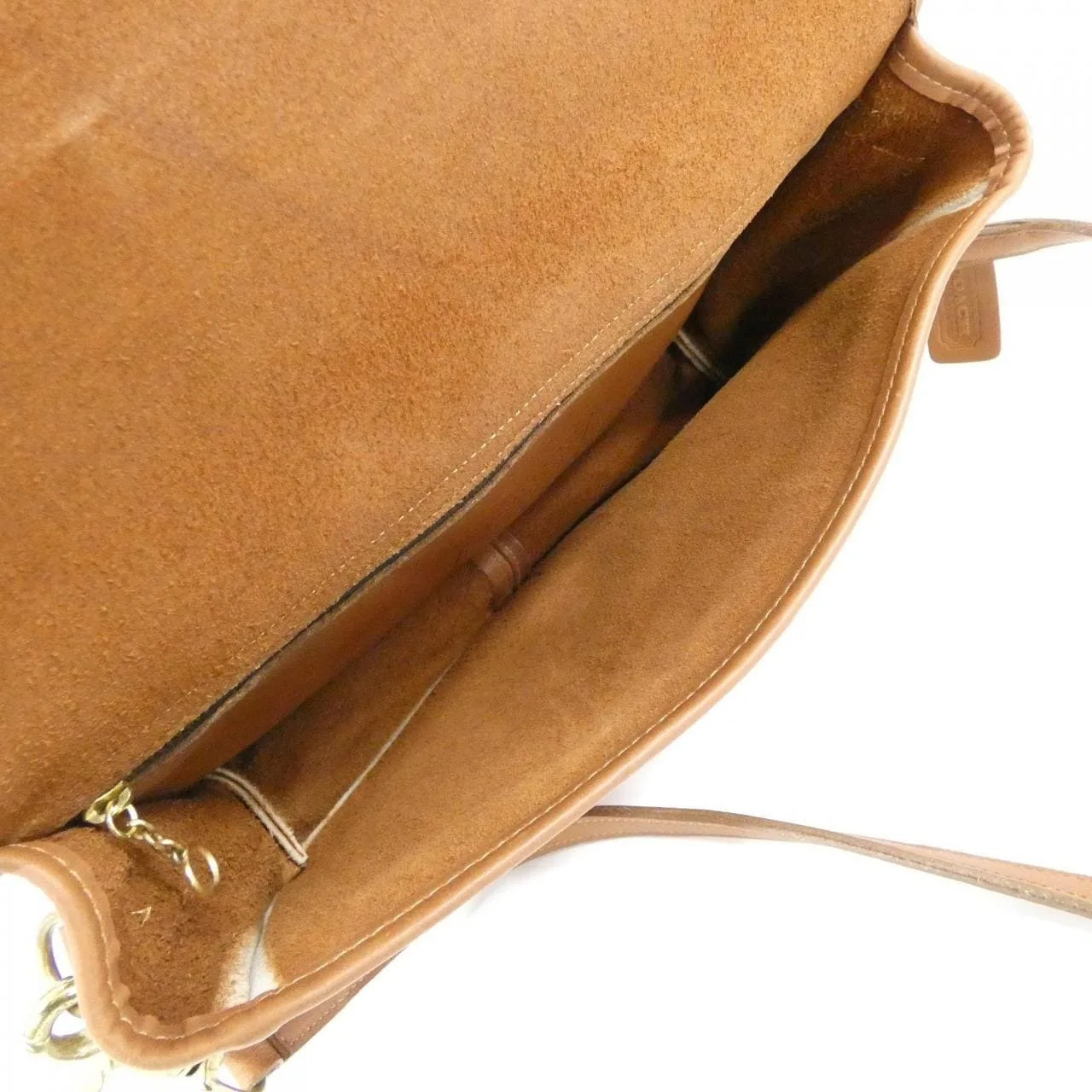 COACH 253 Handbag Leather Brown Leather Rank A - Thumbnail 8