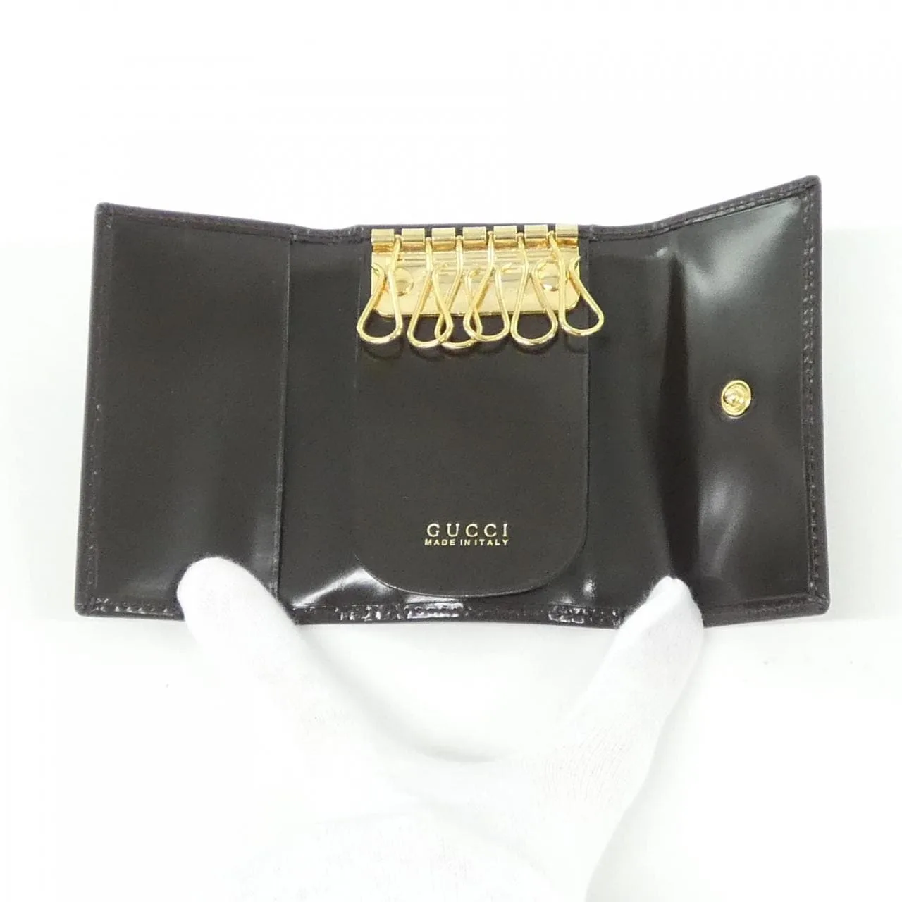 GUCCI 033 2031 Key Case Leather