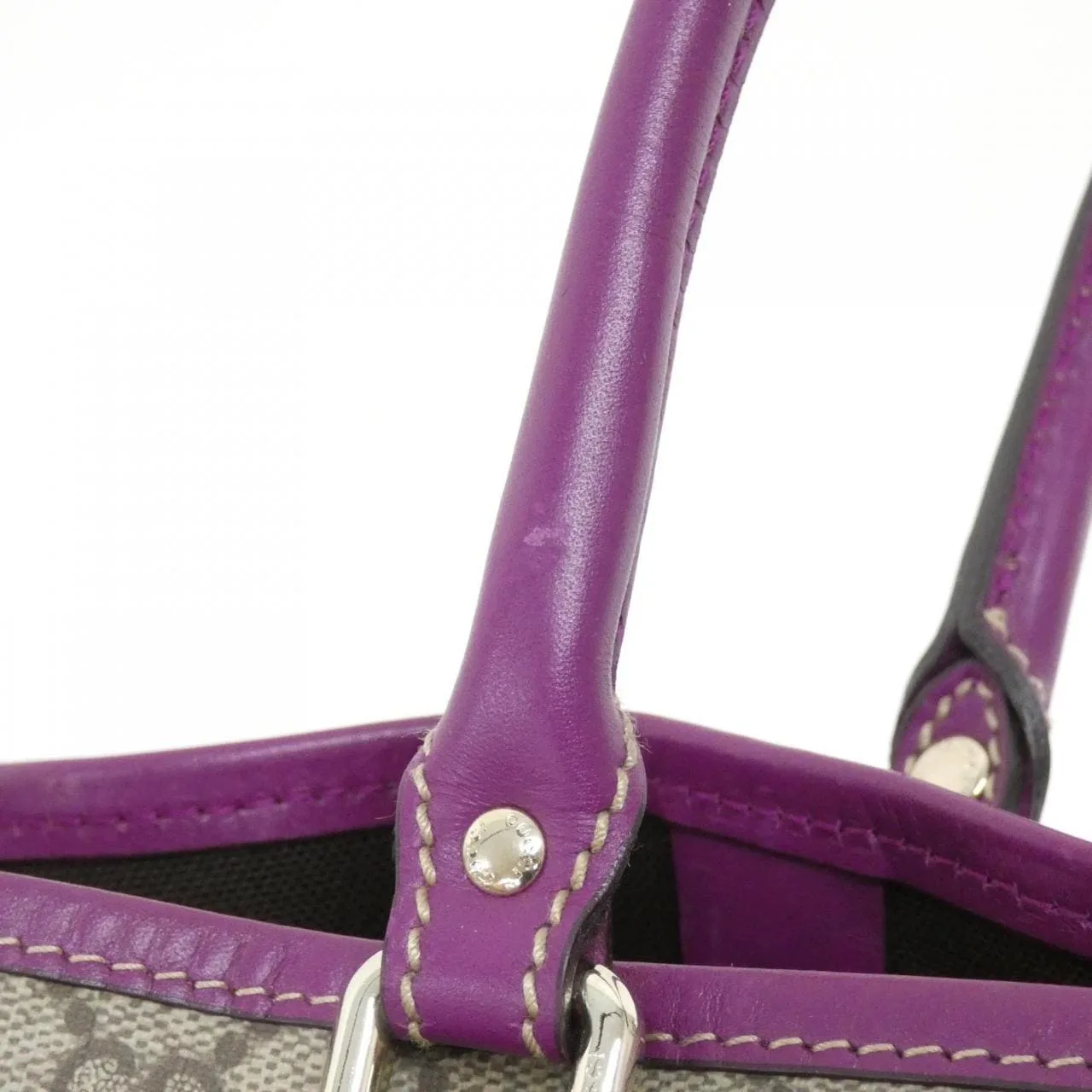 GUCCI 203693 手提包 米色 中古品A - 縮圖 5