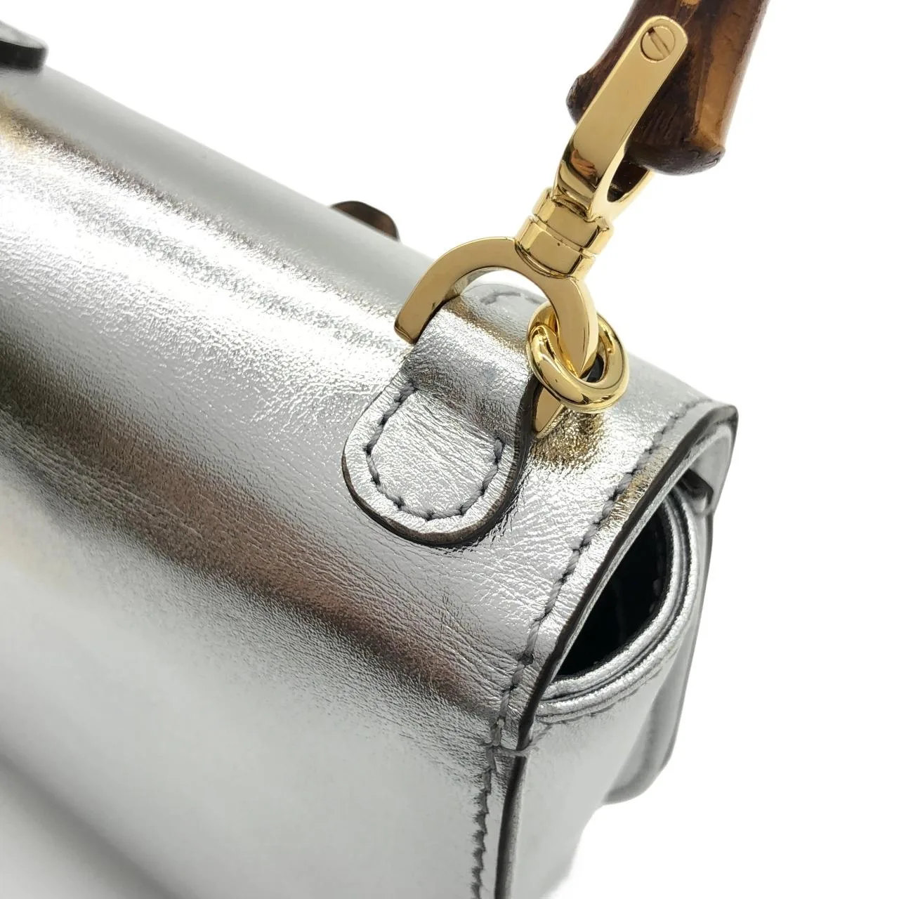 GUCCI 760246 1LD0G Handbag Leather Black Leather Rank A - Thumbnail 4