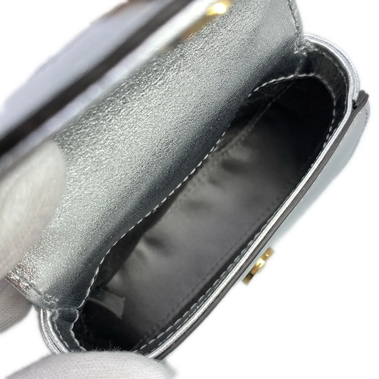 GUCCI 760246 1LD0G Handbag Leather Black Leather Rank A - Thumbnail 6