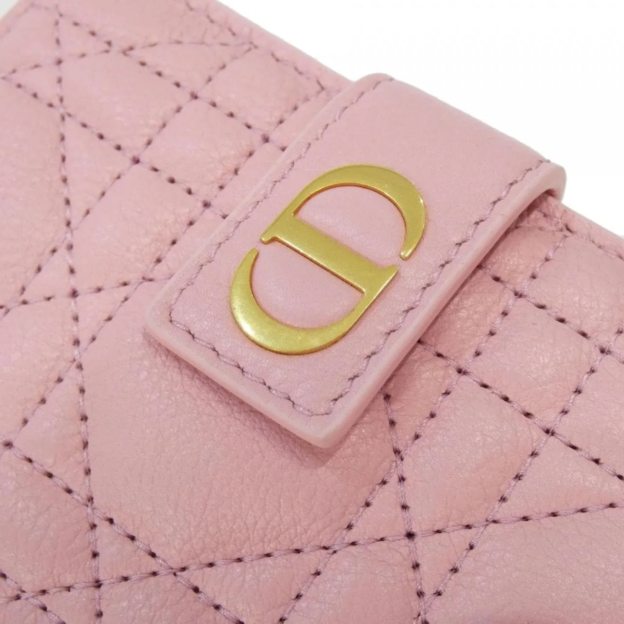 DIOR Caro S5157UWHC Card Case Black Rank A - Thumbnail 4